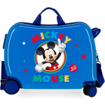 Disney Mickey Mouse Circle Abs Rol Zit Kinderkoffer - Blauw