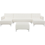 Beliani Aberdeen Slaapbank Kunstleer 348x168x83 - Wit