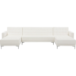 Beliani Aberdeen Slaapbank Kunstleer 348x168x83 - Wit