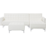 Beliani Aberdeen Slaapbank Kunstleer 267x168x83 - Wit