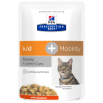 Hill's K/D + Mobility - Kidney + Joint Care Maaltijdzakje - Kattenvoer - Kip 12x85 g Veterinaire Dieetvoeding