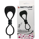 Pretty Love Locker Bal- En Cockring - Zwart