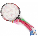 Gametime badmintonset met shuttle 44 x 22 cm 4 delig - Roze