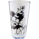 Zak!Designs drinkglas Mickey Mouse glas transparant/zwart