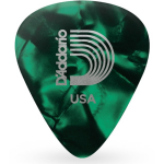 D'Addario 1CGP2-10 groene pearl celluloid plectra 10 pack light