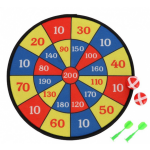 Gerimport dartbord junior 37 x 43 cm rood/blauw/geel 5 delig