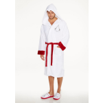Difuzed Assassins Creed: Assassin White Bath Robe with Logo and Hood