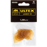 Dunlop 427P138 Ultex Jazz III Pick 1.38 mm plectrumset (6 stuks)
