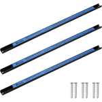 Tectake Set de 3 soportes para herramientas con bandas magnéticas de 60 cm,/Azul - Zwart