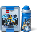 Lego lunchset City jongens 17 x 13,5 cm pp/ 2 delig - Grijs