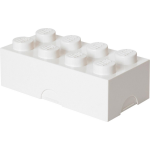 Room Copenhagen LEGO broodtrommel Brick 8 junior 20 x 10 x 7,5 cm PP - Blanco