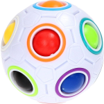 Toys Amsterdam behendigheidsspel Magic Ball junior 6,5 cm - Wit