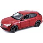 Bburago schaalmodel Alfa Romeo Stelvio 1:24 - Rood