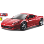 Bburago schaalmodel Ferrari 458 Italia 1:24 - Rood