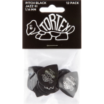 Dunlop Tortex Pitch Black Jazz III 1.14mm 12-pack plectrumset zwart