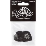 Dunlop Tortex Pitch Black Jazz III 0.50mm 12-pack plectrumset zwart