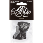 Dunlop Tortex Pitch Black Standard 1.14mm 12-pack plectrumset zwart