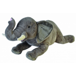 Wild Republic knuffel olifant junior 76 cm pluche/wit - Grijs