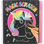 Depesche Ylvi krasboek Magic Scratch meisjes 20 x 19,3 cm papier - Zwart