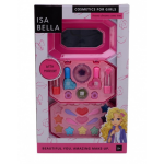Isa Bella make up set met spiegel 23 x 37,5 cm 18 delig - Roze