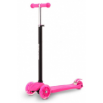 Sports Active 3 wiel kinderstep 59 x 28 cm aluminium roze/ - Zwart
