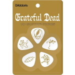 D'Addario Grateful Dead Icons plectrums wit celluloid medium 10-pack